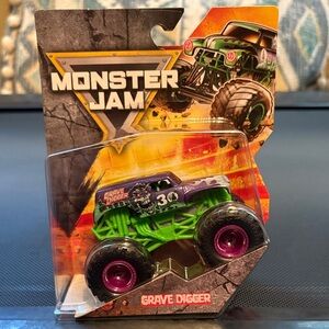 Grave Digger Toy Truck - Green and Purple 30th anniversary